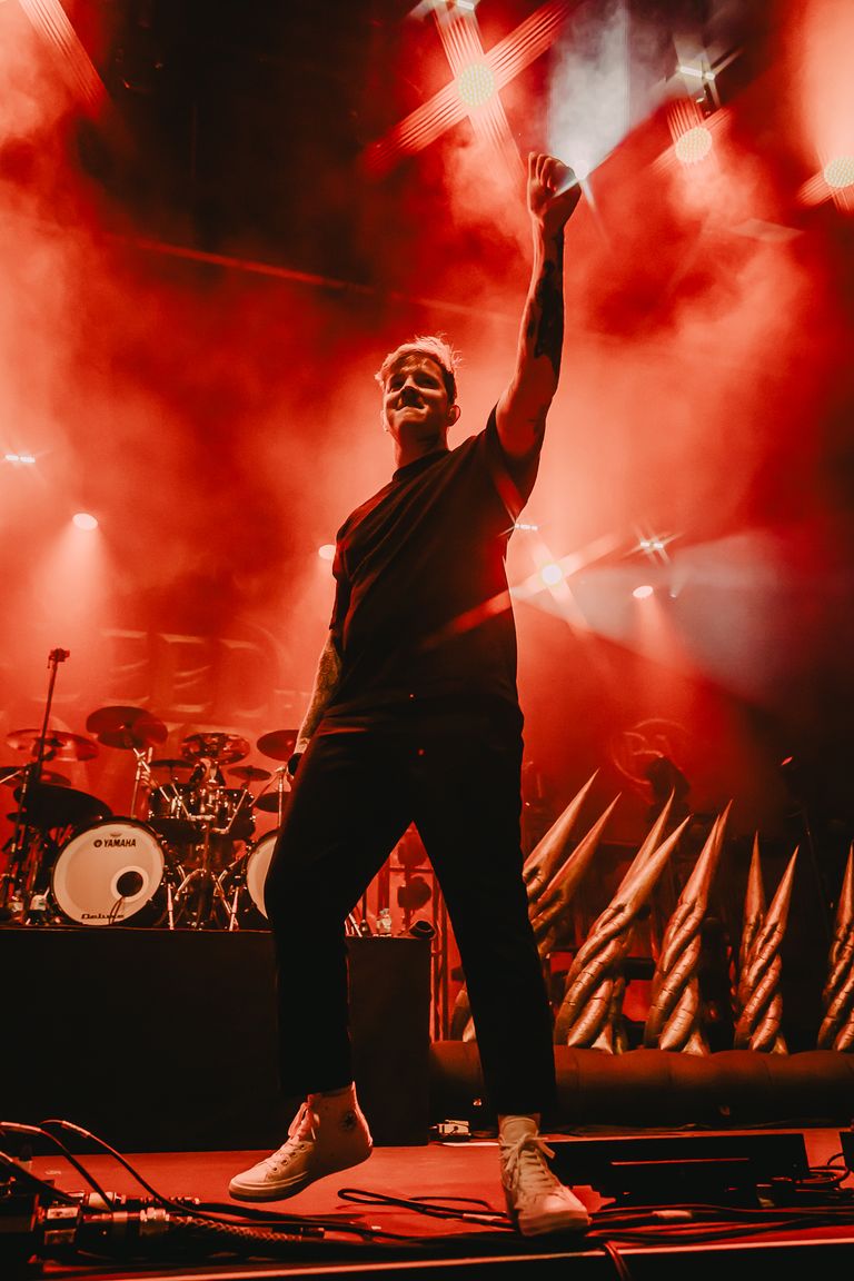 Bleed From Within performing live at AEC Theatre in Adelaide